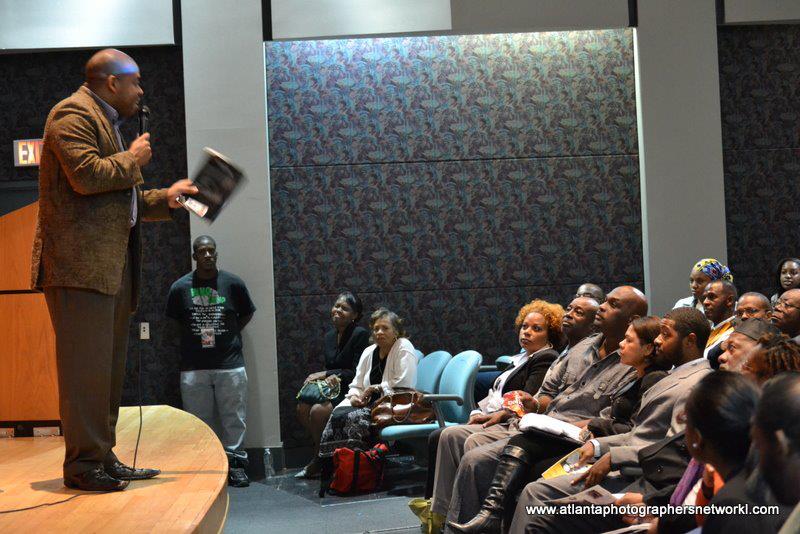 Dr. Jeremiah C. Hackley speaking and lecturing at Clark Atlanta University